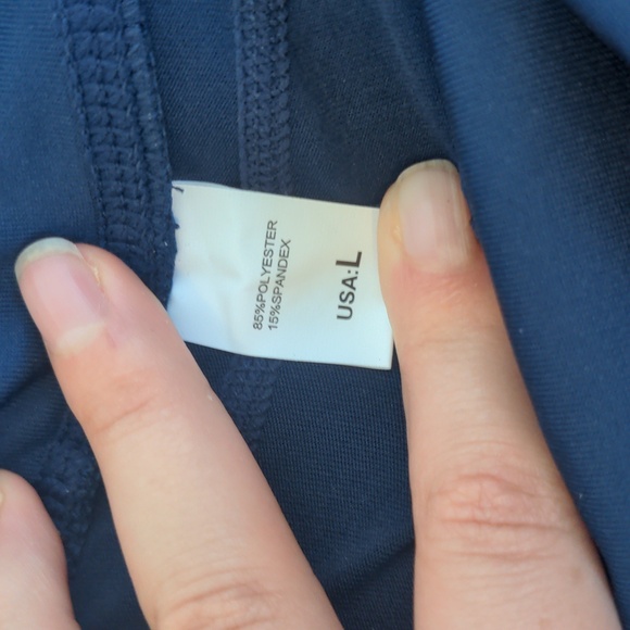 Navy Blue Biker Shorts - Picture 8 of 9